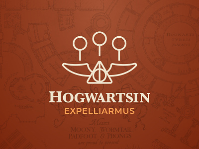 Hogwarts Logo branding expelliarmus fly flying golden snitch harry potter hogwarts identity logo magic mark quidditch rings spell spells