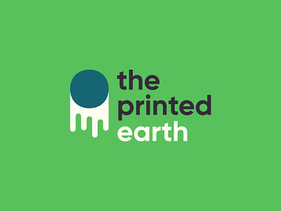 the printed earth animals blue branding circle conservation earth endangered green icon identity ink logo logotype mark nature planet print wildlife