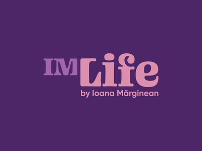 IM Life Logo branding cozy identity initials life logo organic purple