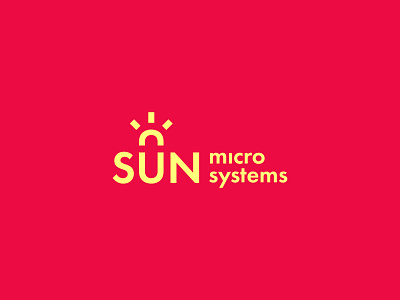 Sun Microsystems Logo branding design flat identity logo logotype mark microsystems red sun vector yellow