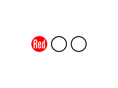 Red Concept Logo akzidenz blue branding circle circles condesed font dots logo green grotesk identity logo logotype mark red rgb