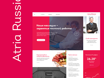 Atria Russia atria russia behance design ecommerce factory meat sausage site spb ui ux web