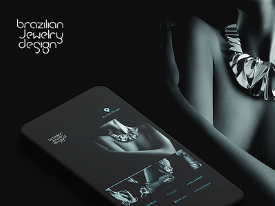 Brazilian Jewerly Design apple behance brazilian clean design gold jewerly minimal mobile promo ui ux