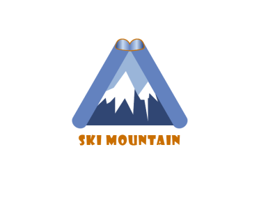 ski mountain logo