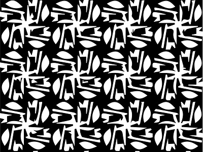 A repeat pattern of an abstract flowers
