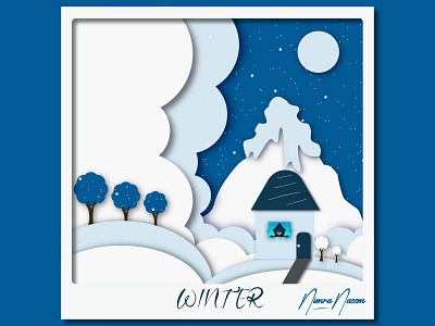 Papercut Winter illustration