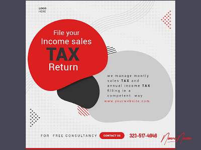 Income Tax Poster Design