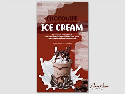 CHOCO ICE POSTER banner branding cover design graphic design inspiration logo magazine packaging photoshop post poster design redesign social social media summer ui