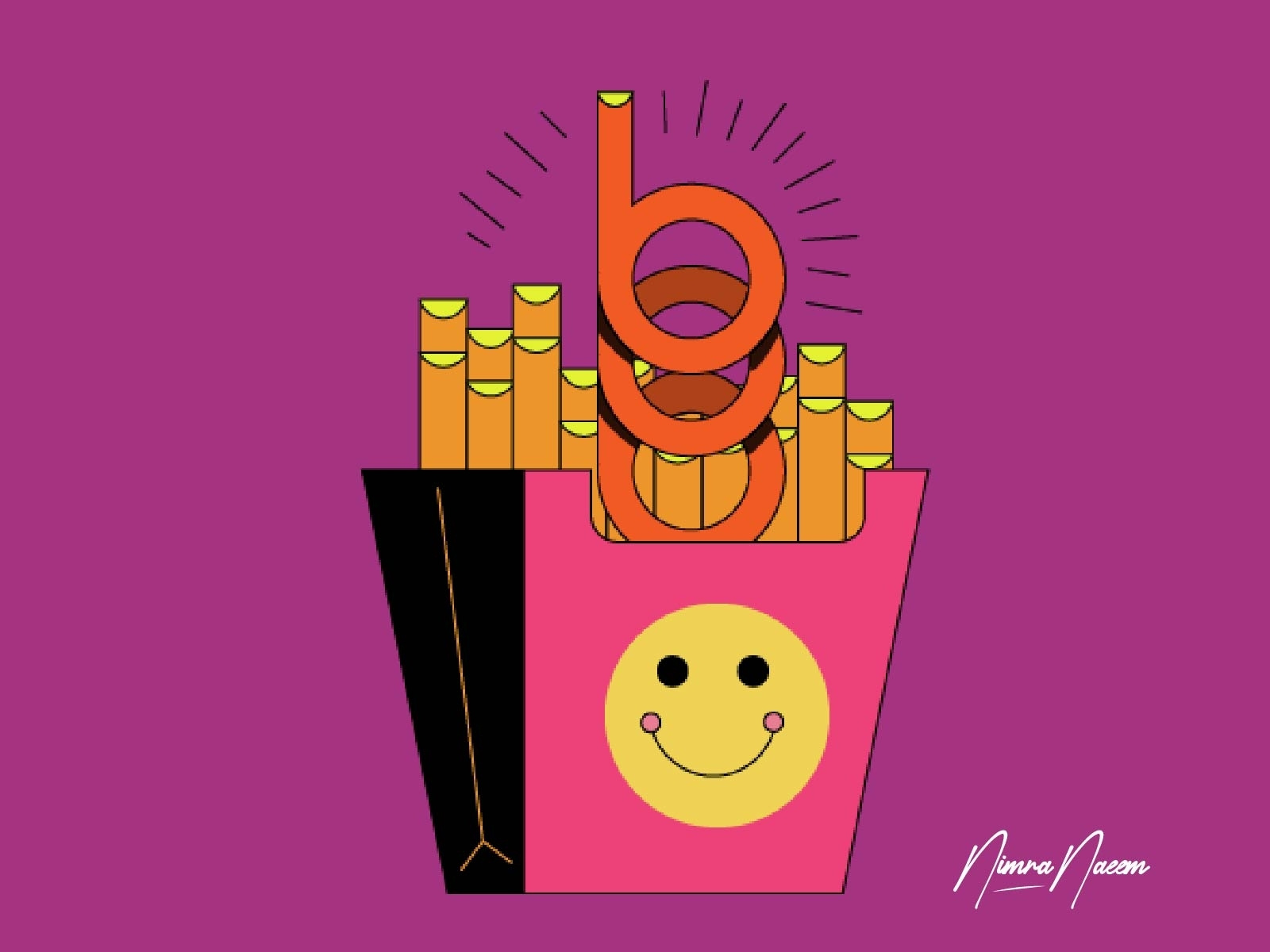 SMOKE BOX ILLUSTRATION by Nimra Naeem on Dribbble