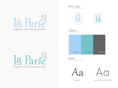 La Parfe. Logo design process