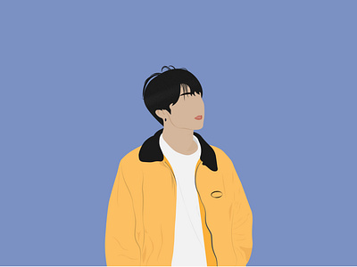 Jeongguk in flat style 2022 design digital graphic design illustration vector