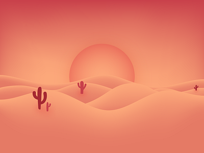 Desert landscape 2022 design digital graphic design illustration vector