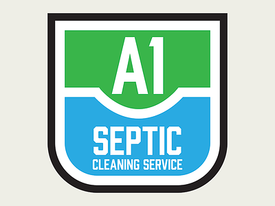 A1 Septic Cleaning Service branding lockups logo