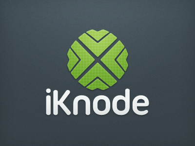 iKnode Logo branding green identity iknode logo