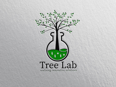 TREE LAB NATURAL LOGO attractive branding flat graphic design logo logo design minimalist modern natural logo unique