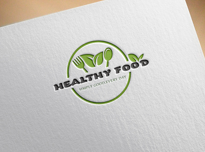 Healthy Food attractive design flat food graphic design logo logo design minimalist modern natural resturant