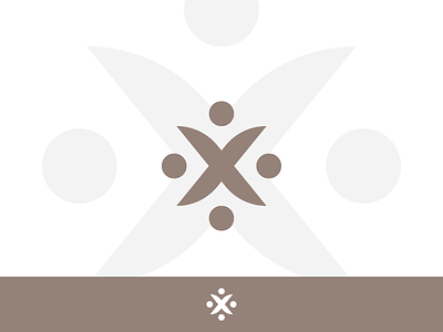 x brown concept design geometry head human humans logo symbol tsverava x