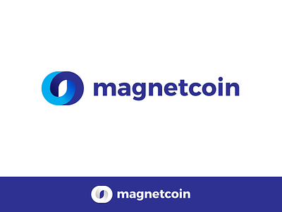 Magnetcoin circle coin concept crypto crypto currency design logo magnet mark monogram symbol tsverava