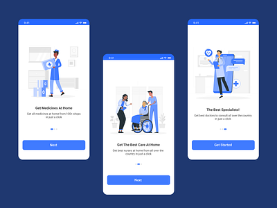 Health Care app design illustration product ui ux