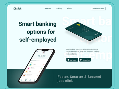 Smart Banking Options. app design illustration product ui ux