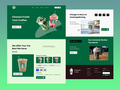 Coffee Landing Page graphic design landing page optin page ui