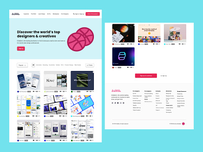 Dribbble 2 graphic design landing page logo optin page ui