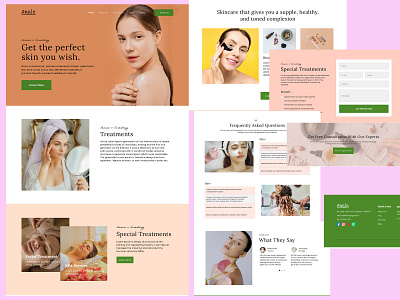 Skin Care branding graphic design landing page logo optin page sales page
