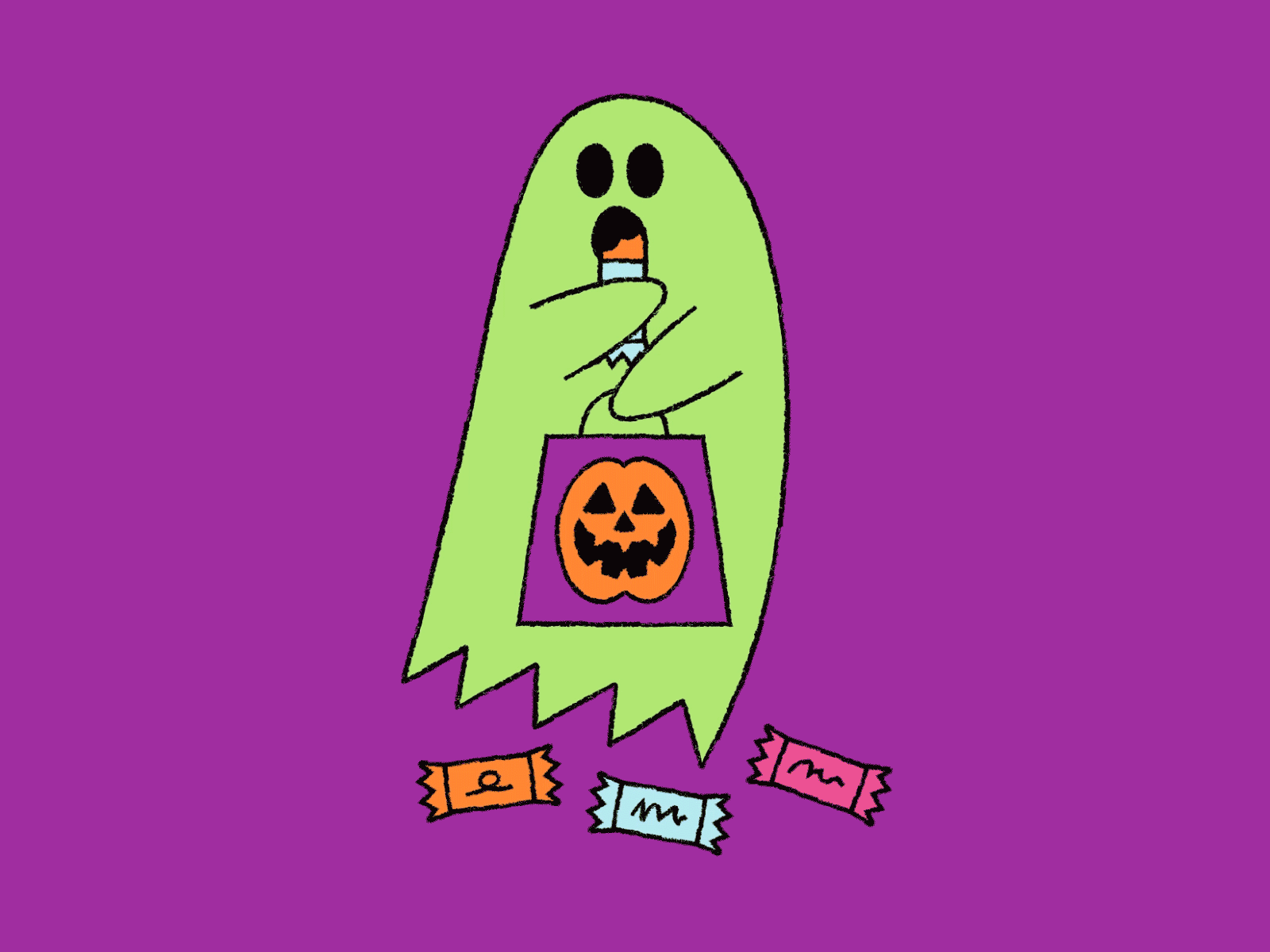Halloween series 2021 🎃 ghost gif halloween illustration spooky