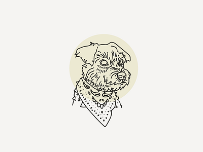 Leroy Milo Brown dog fan art illustration leroy pup
