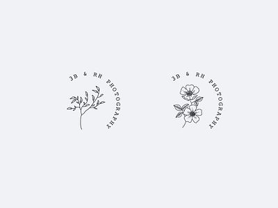 Concepts design flower illustration lockup logo photography wip