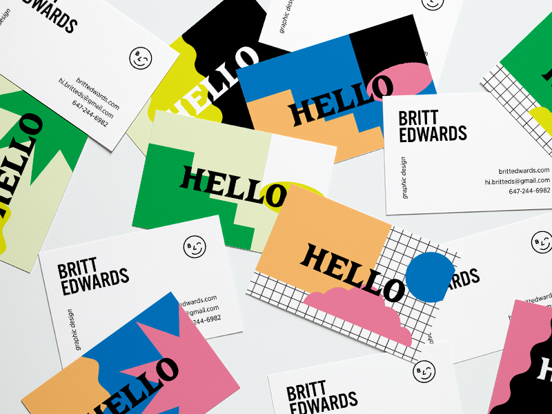 Business cards by Britt Edwards on Dribbble