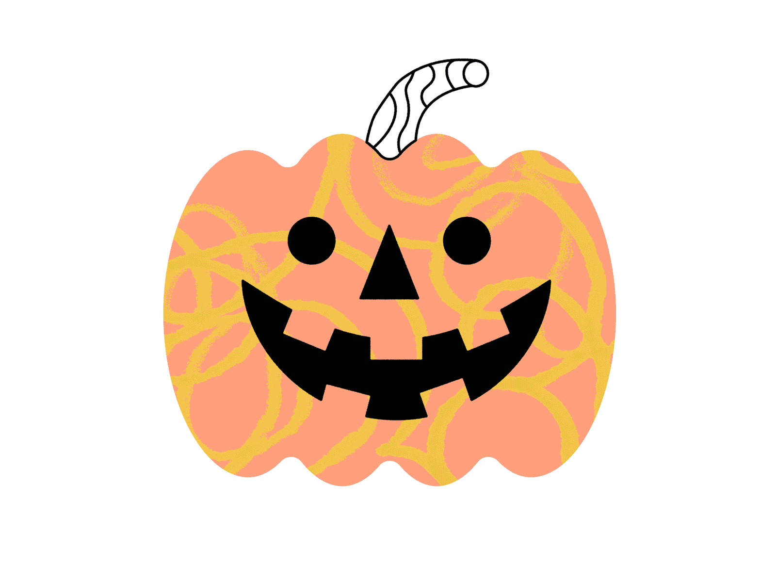 October 1st 🎃 design doodle gif halloween illustration october