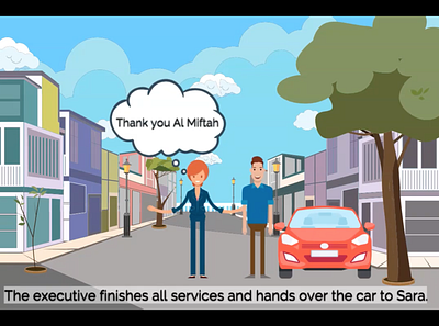 Self Explanatory Video for Al Miftah Vehicle Registration animation illustration license registration roads services transport vehicles video