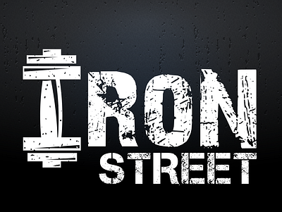 Iron Street Gym Logo Design branding graphic design illustration logo vector