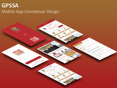 GPSSA Mobile App Redesign app design flat mobile app design prototype ui ux