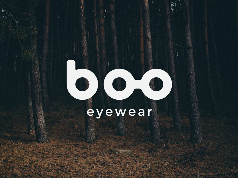 Boo recycled wood wooden forest wood sunglasses identity branding logo design logo eyewear boo