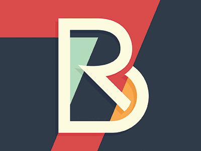 Rural Beats 7 icon identity initials logo monogram rb rural beats seven symbol type