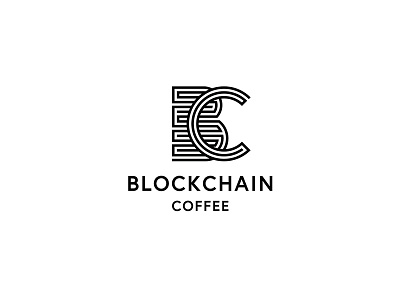 Blockchain Coffee blockchain branding coffee identity logo logo design