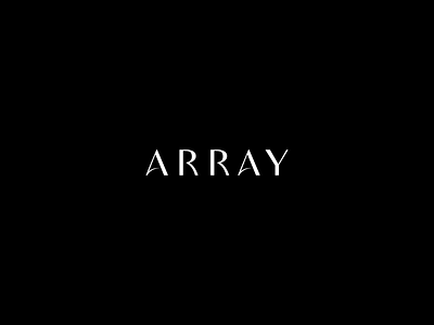 Array brand identity branding design identity logo logo design logotype type typography wordmark