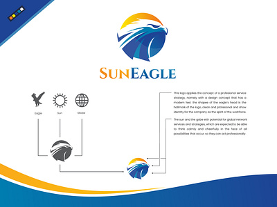 Sun Eagle logo modern logo