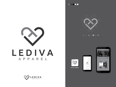 Lediva Apparel apparel branding graphic design la logo letter logo mogogram ui