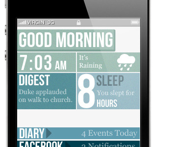 Wake app concept iphone night sleep stand