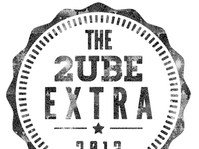 2ube Extra Logo badge festival logo vintage
