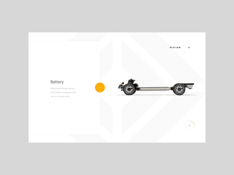 Rivian Automotive 3d animation automotive electric ev moke up motion rivian start up tech ui ux