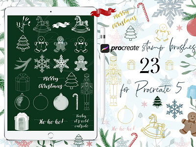 Procreate Stamps Christmas Brush