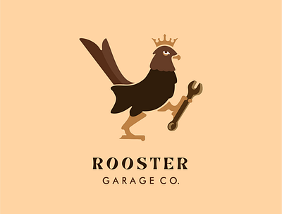 Rooster Garage Co. 3d app branding design graphic design icon illustration logo ui vector