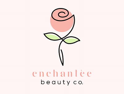 enchantee beauty co. 3d app branding design graphic design icon illustration logo ui vector