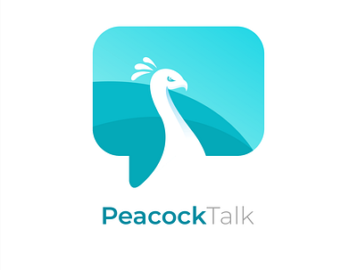PeacockTalk 3d app branding design graphic design icon illustration logo ui vector