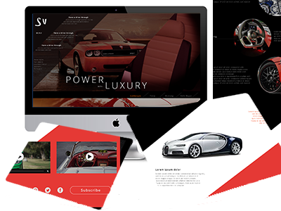 Carcraze landing page web design website