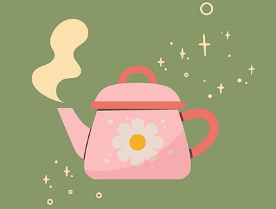 Cute Teapot design graphic design illustration vector
